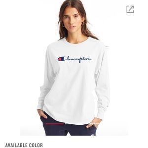 - long sleeve champion tee